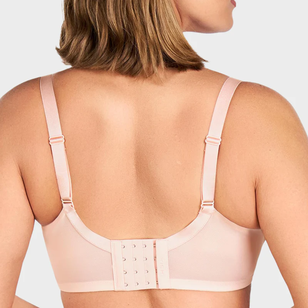 Plus-Size Pearl Shimmer Lace Minimizer Bra